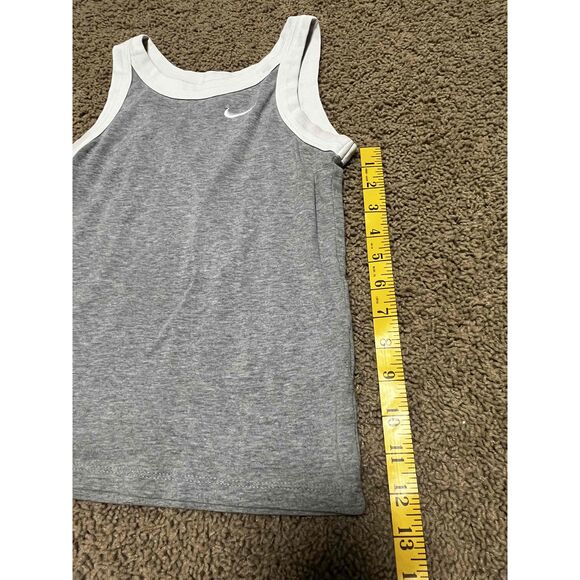 Nike Gray Sleeveless Scoop Neck Logo Tank Top Womens Size S - Picture 5 of 5